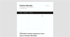 Desktop Screenshot of fashionworship.net