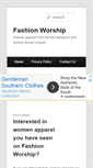 Mobile Screenshot of fashionworship.net