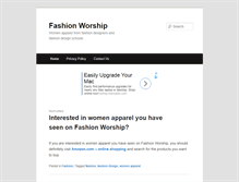 Tablet Screenshot of fashionworship.net